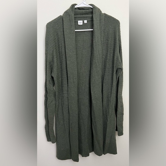 GAP Green Merino Wool Cardigan - Picture 1 of 4